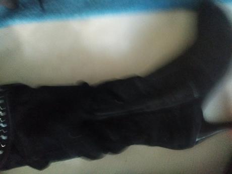 Cizmy semisove na opatku raz obute, 36