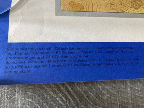 Znázornenie terénu a polohopisu na mape (1983),