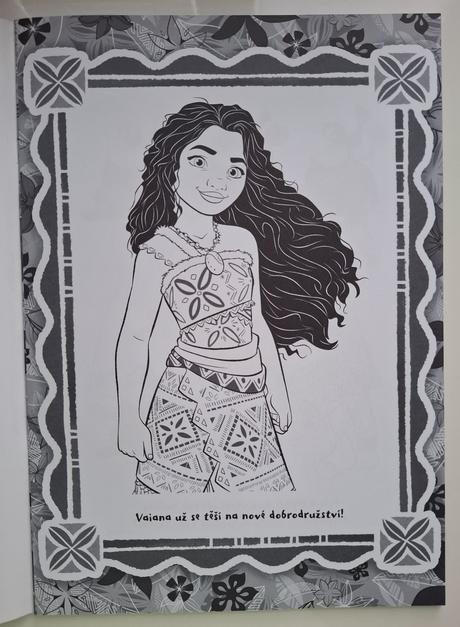 Vaiana omaľovánky a4 s nálepkami, 