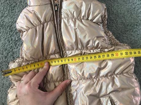 Zlatá metalická vesta v.98, gate,98