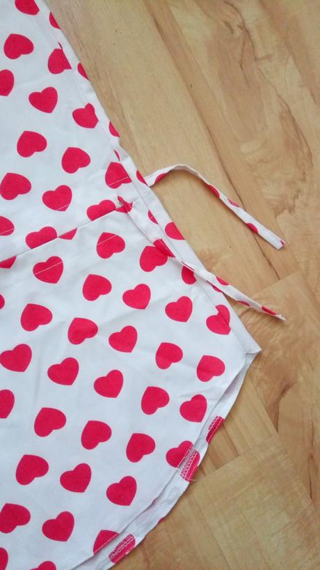 Srdiečková predĺžená blúzka, s