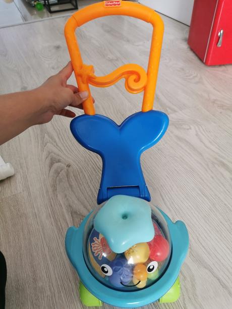 Rybička na tlačenie fisher price,