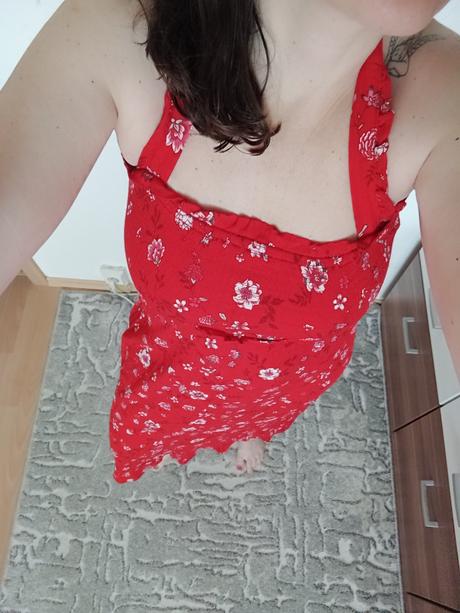 Kvetinové midi šaty, h&m,s