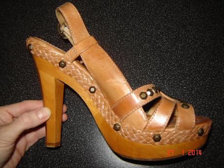 Kožené sandálky frye, 37