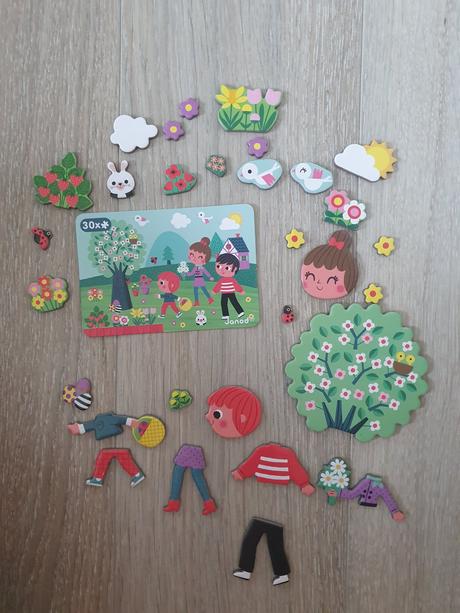 Janod magnetická kniha ročné obdobia,