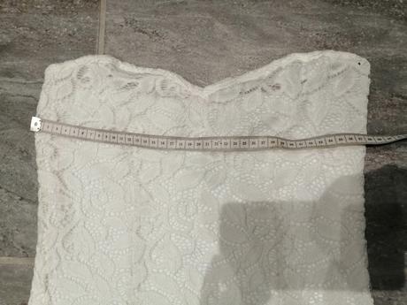 Biele čipkové šaty pružné bodyflirt,v36-38, 36