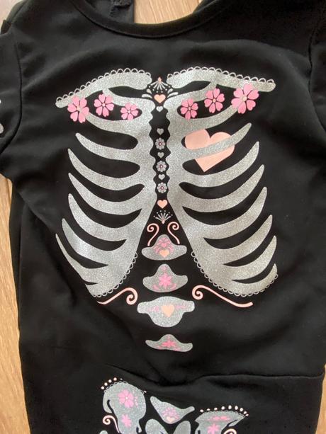 Kostra kostým karneval dievča, 