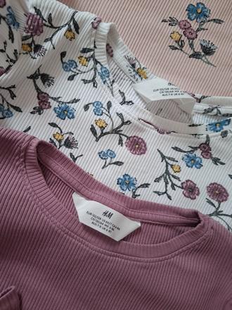 3 pack rebrovaných, h&m,122