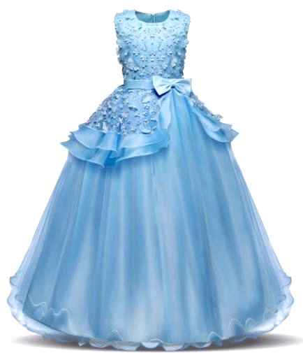 Modré spoločenské šaty, 134