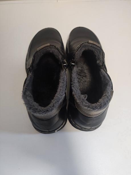 Kožené poltopánky s kožušinou, 37