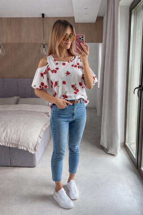 Blúzka  - vlčie maky, c&a,s