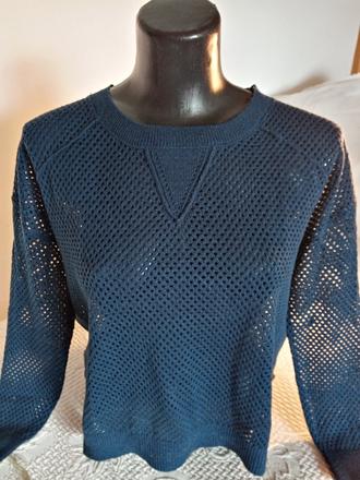 Transparentný svetrík koton, s