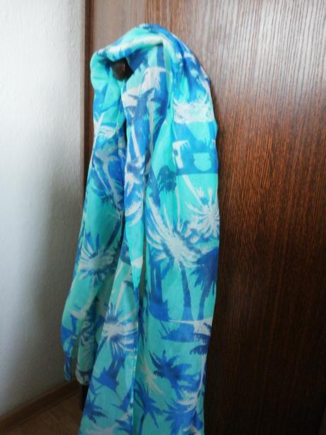 Krásna ľahká šatka mentolova, 