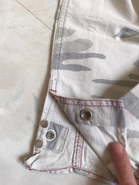 3/4 maskáčové nohavice, fishbone,xs