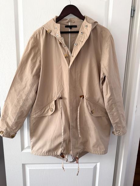 Štýlový bavlnený parka škandinávsky dizajn, m