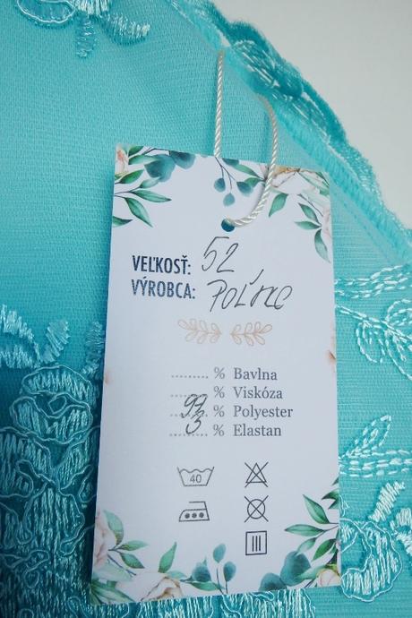 Spoločenské mentolové spoločenské šaty pre moletky, 48 - xxxl