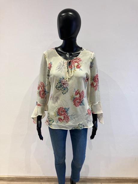 Dámska kvetovaná blúzka, s