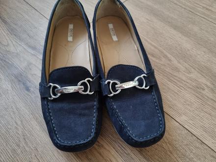 Modré  mokasíny geox 36, geox,36