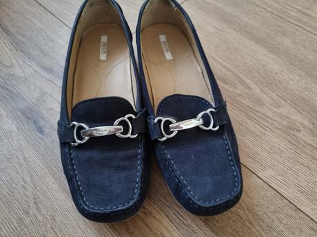 Modré  mokasíny geox 36, geox,36