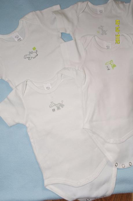 Body s kr.rukávom 3-6m/6ks, baby club,68