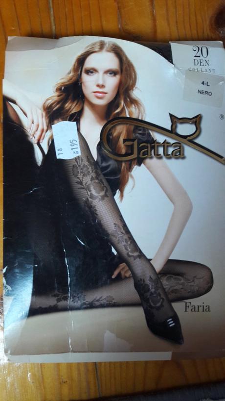 Gatta silonky s pekným vzorom, l