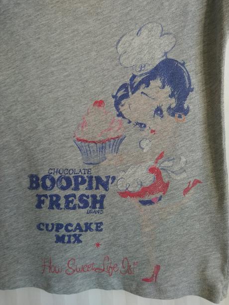 Dámske sivý top betty boop, benetton, benetton,s