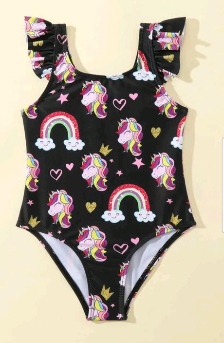 Plavky celé unicorn, 104 / 110 / 116 / 122