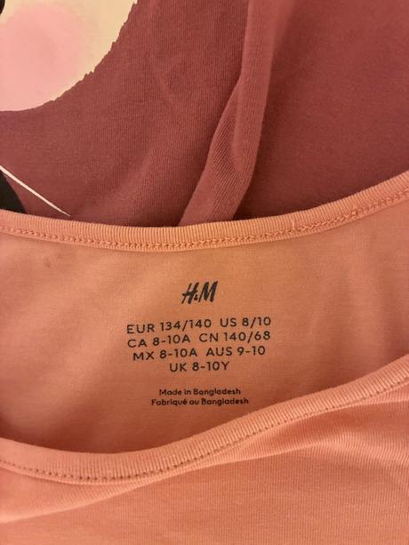 Tricka s dlhym rukavom, h&m,134