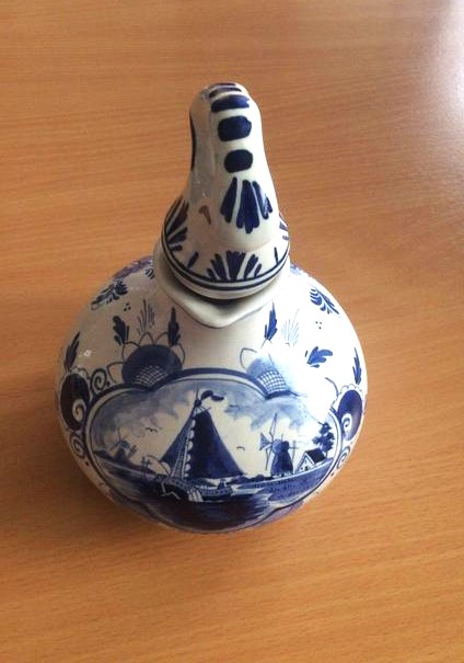 Starožitný holandský modro-biely set lucas bols, 