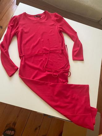 Šaty zara jasno červené, zara,s