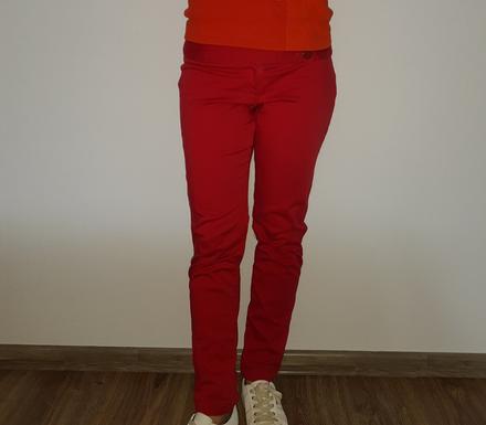 Dámske červené nohavice, s
