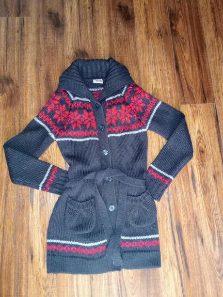 Predĺžený sveter s nórskym vzorom, f&f,36