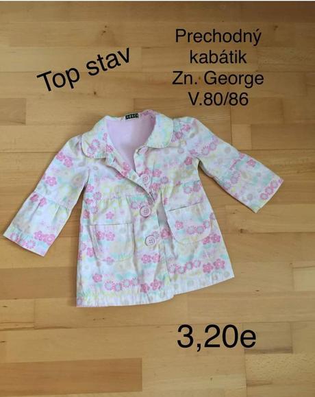 Prechodný kabátik george, george,80