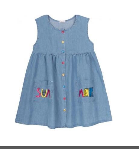 Dievčenské jeansové šaty, 104 / 128 / 134 / 140