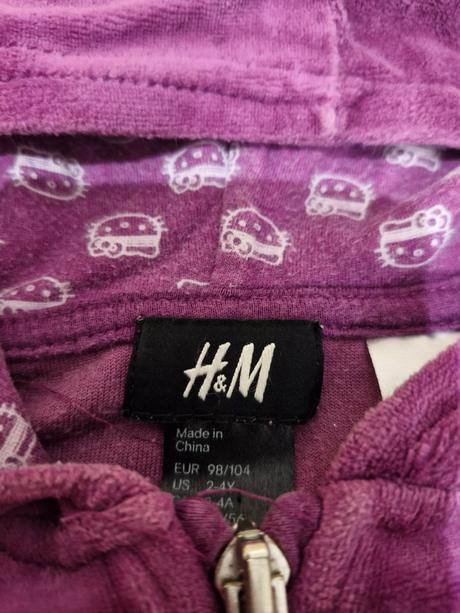 Velúrova suprava, h&m,98