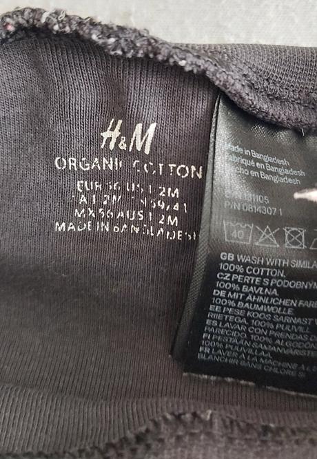 Legínky/tenké tepláčky h&m čierne 56, h&m,56