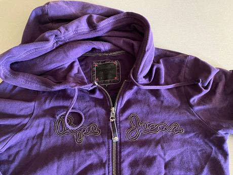 Fialová mikina pepe jeans, pepe jeans,s