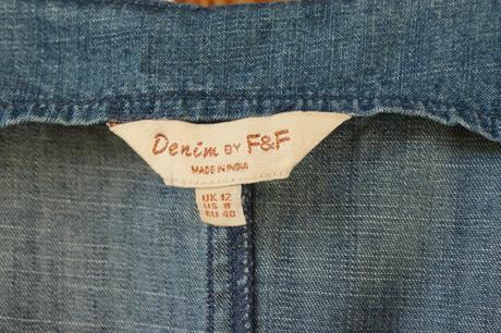 Rifľové šaty s vreckami, f&f,40