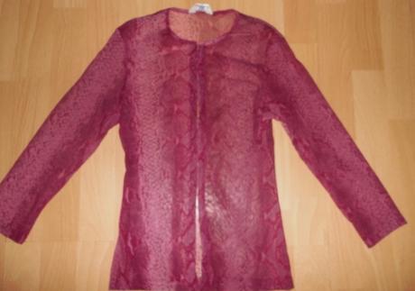 Bordova-hadi vzor s 3/4 rukavom od oasis vel.38/40, 38