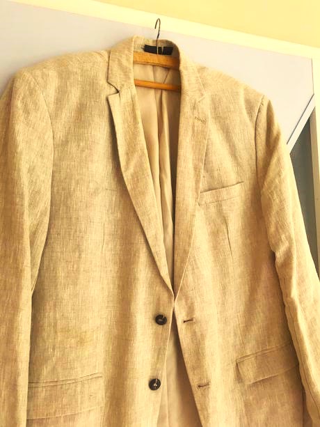 Naturálne ľanové sako č.48, xl