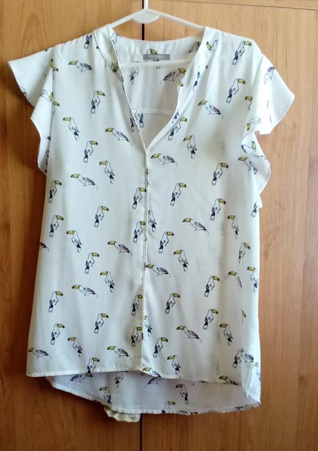 Orsay top - motív vtáky, orsay,l