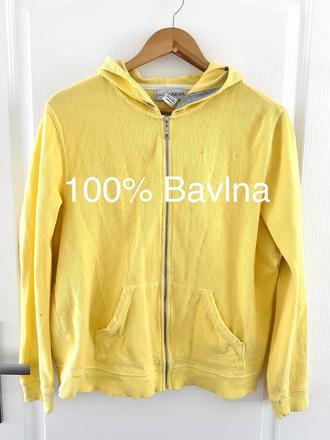 Žltá mikina na zips  sag harbor, l