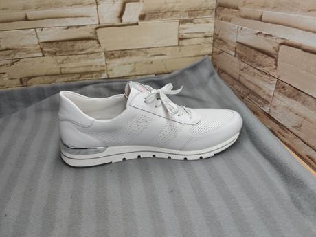 Remonte - rieker 43 - dámske biele kožené topánky, rieker,43