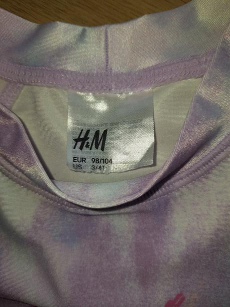 Uv tričko, h&m,98