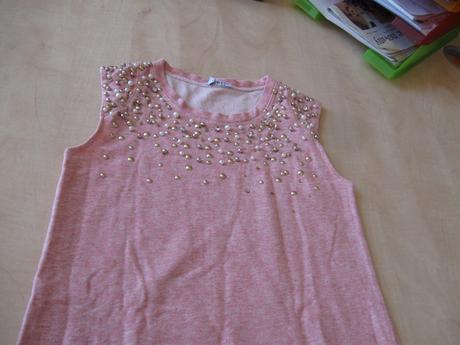 Dámske tielko s perličkami, s/m, s