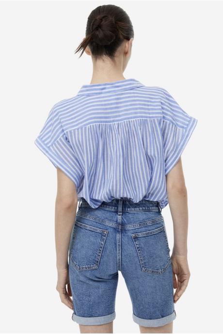 Šortky slim regular denim, h&m,34
