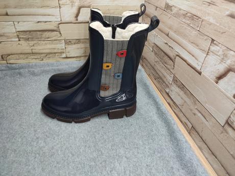 Rieker 36 - dámske tmavomodré gumáky, rieker,36