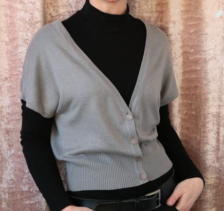 Šedý svetrík bez rukávov - vestička mexx veľ. m, mexx,m