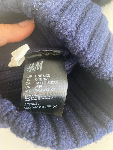 Tmavomodra ciapka h&m, h&m,116