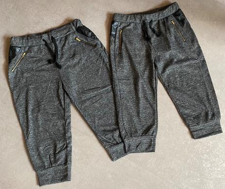 Teplakové nohavice 3/4-ťové, m